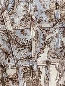 SHEIN MOD 女款露肩植物印花百褶收腰優雅長洋裝，適合約會與派對 - 乾枯玫瑰色 - 查看 6