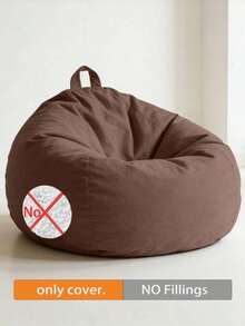 No-Fill Bean Bag Chair Cover, Featuring A Convenient Handle And Side Pocket, With 9 Color Options. Made From Soft And Durable Fabric, Securely Stitched For Long-Lasting Use. Suitable For Home Interior Furniture In Living Rooms And Bedrooms - Multicolor - View 8