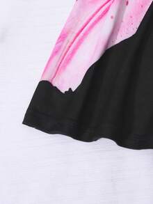 SHEIN 1pc Women's Teen Fresh Vacation Style Large Rose Print Fitted Spaghetti Strap Sleeveless Long Mermaid Dress Elegant Waist-Cinched Dress Beach Vacation Daily Street Wear Spring Summer Fall Clothes, Fall, Back To School, School, School Clothe - Black - View 5