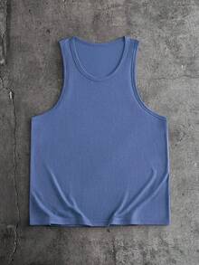AXEPEAK Men's Casual Versatile Solid Color Tank Top - Multicolor - View 9