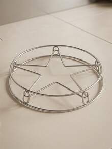 Cirelle 1 Piece Star Shaped Stainless Steel Steamer Rack, Multi-Purpose Round Steaming Trivet With 3 Stable Elevated Legs, Heat Resistant Pot Stand Cooling Rack For Pressure Cooker Stock Pot , Essential Kitchen Cooking Baking Accessory For Home Restaurant, Practical Housewarming Birthday Holiday Gift For Home Cooks Chefs Women Men Family - View 2