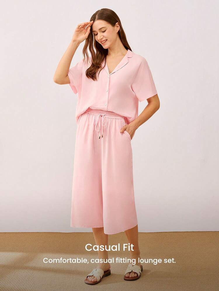 Women's Soft Woven Pajama Set