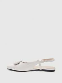 CUCCOO CHICEST Women's Casual Soft Bottom Slip-On Square Toe Shoes, Suitable For Spring And Autumn - Cream White - View 3