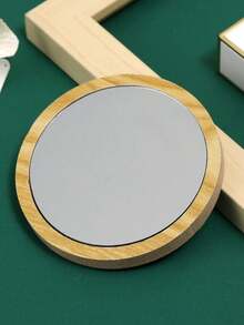 1 PC / 5 PCS / 10 PCS / 20 PCS / 68 PCS Wooden Small Round Mirror Put A Cute Little Bag Travel Girl Makeup Portable Mirror Mirror - Multicolor - View 6