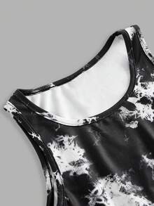 SHEIN Girlism 青少年女孩長袖立領前開拉鍊T恤背心騎行內搭褲3件式運動套裝 - 彩色 - 查看 5