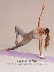 GLOWMODE Zen Fold Soft Lightweight Double-Sided Anti-Slip Foldable Yoga Mat Studio Gym Daily Active Wear - Purple - View 5