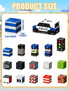 MINKOJA Magnetic Block Set, Magnetic Blocks, Creative Games, Gift For Children Aged 3 And Over, ,Travel Toy,Easter,Building Blocks,Building Block Sets,Magnetic Blocks - Multicolor - View 2