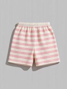 Conjunto de camiseta gráfica suave y shorts de verano - Multicolor - Ver 6