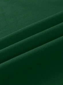 EMERY ROSE Plus Size Summer Casual Simple Solid Color Tank Top - Dark Green - View 4
