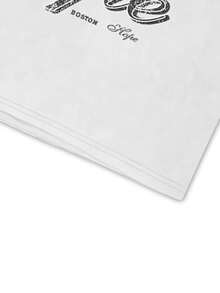 ROMWE MEN Street Life 男士字母印花百搭長袖圓領休閒T恤 - 白色 - 查看 4