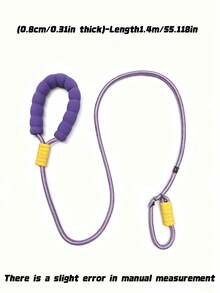 Pet Leash, Slip Lead, Anti-Slip Handle, Outdoor Leash, Nylon Rope.,Fashionable And Aesthetically , Perfect For Running, Training, Jogging, And Outdoor Dog Walking. The Leash Features A Soft, Comfortable Handle. - Multicolor - View 8
