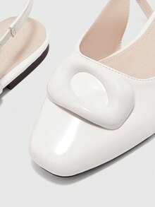 CUCCOO CHICEST Women's Casual Soft Bottom Slip-On Square Toe Shoes, Suitable For Spring And Autumn - Cream White - View 4