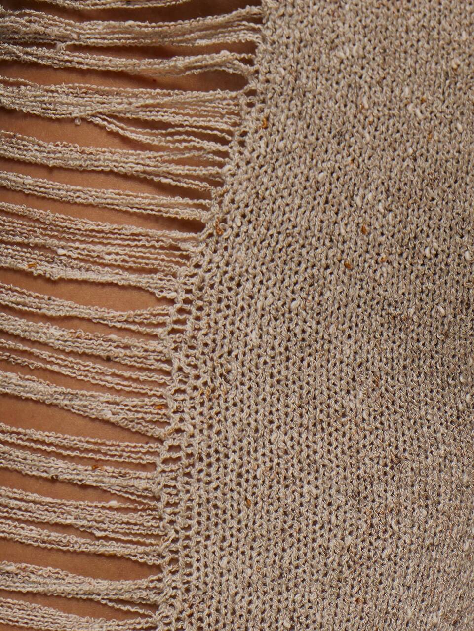 Pantaloni aderenti a zampa con lavorazione a maglia glitterata, effetto strappato e dettaglio a scala sul davanti, stile utility sexy Y2K Siren, per primavera, estate, festival, vacanze, Ibiza, rave