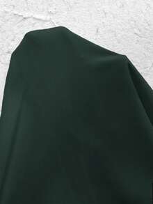 SHEIN Clasi 女款秋冬時尚百搭通勤花卉印花襯衫洋裝 - 墨綠色 - 查看 9
