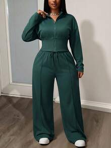 Slaydiva 秋冬新品/女士秋装/万圣节/女士秋冬服装 秋冬新品，女士秋冬服装，万圣节，大码女士家居服套装，女士秋装 - 綠色 - 查看 3