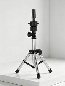 Mini Tripod Mannequin Head Stand, Adjustable Wig Tripod Stand (36.83-55.37 Cm), Compatible With Mannequin Heads And Training Heads - Silver - View 8