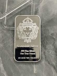 Silver Scottsdale, Foreign Trade Commemorative Coin, Square Commemorative Block, Silver-Plated Coin - Silver - View 6