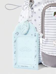 ROMWE Anime 1 pieza Mochila Kawaii Estilo Academia con Alas, Rayas de Contraste de Estrellas, Mochila de Encaje con Múltiples Bolsillos, Mochila de Gran Capacidad para Mujer, Estilo de Animación Lindo, Adecuada para la Escuela, el Transporte, el Uso Diario de Ocio, Muy Linda - Rayas de estrellas blancas - Ver 3