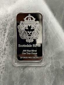 Silver Scottsdale, Foreign Trade Commemorative Coin, Square Commemorative Block, Silver-Plated Coin - Silver - View 8