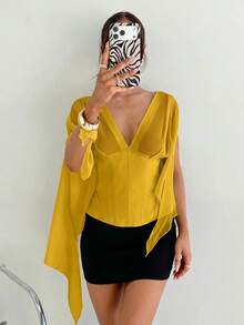 Women Blouses & Shirts - 黃色 - 查看 9
