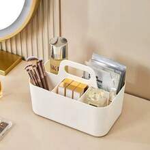 Portable Desk Organizer Set With Handle Basket & Pencil Storage Box - Multicolor - View 1