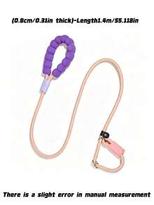 Pet Leash, Slip Lead, Anti-Slip Handle, Outdoor Leash, Nylon Rope.,Fashionable And Aesthetically , Perfect For Running, Training, Jogging, And Outdoor Dog Walking. The Leash Features A Soft, Comfortable Handle. - Multicolor - View 12