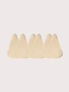 SHEIN 6pcs Non-Woven Gourd-Shaped Skin-Friendly Patches Suitable For Daily Wear - Apricot - View 3