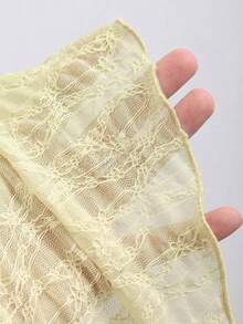Sweetra Spring/Summer New Wide Strap Bow Textured Fabric Top, Sweet And Fashionable, Suitable For Daily Wear - Light Yellow - View 5