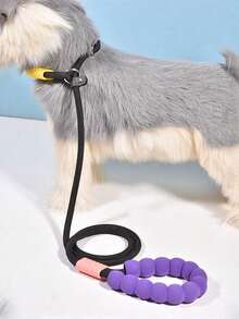 Pet Leash, Slip Lead, Anti-Slip Handle, Outdoor Leash, Nylon Rope.,Fashionable And Aesthetically , Perfect For Running, Training, Jogging, And Outdoor Dog Walking. The Leash Features A Soft, Comfortable Handle. - Multicolor - View 6