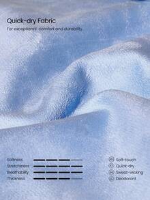 GLOWMODE 1 Pack Glow Flow Sweat-Wicking Quick-Dry Colorblock Dual-Side Performance Scarf Towel Daily Casual Active Training Wear - Bubble Blue - View 5