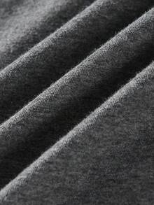 NostaNoir Camiseta unicolor de cuello redondo - Gris Oscuro - Ver 6