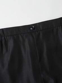 SHEIN 青少年男孩 2件組 派對簡約紳士西裝外套與長褲套裝，拼色領口，純色簡約休閒學院風，舒適時尚百搭可愛柔軟，適合秋冬日常穿著、上學、外出、運動、情人節、聚會與派對 - 彩色 - 查看 6
