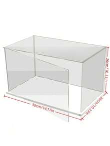 1pc Collectible Display Box, Assembled Transparent Acrylic Box, Alternative To Glass Boxes For Displaying Figures, Suitable For Home Storage And Organization Of Toys, With An Openable Door. - White - View 11