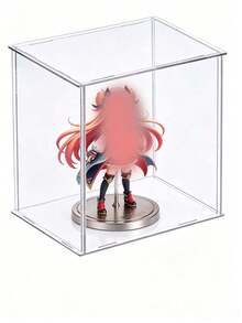 1個收藏品展示盒 組裝式透明壓克力盒 玻璃展示盒替代品 用於展示動作人偶 家用儲物與玩具收納 - 白色 - 查看 5