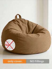 No-Fill Bean Bag Chair Cover, Featuring A Convenient Handle And Side Pocket, With 9 Color Options. Made From Soft And Durable Fabric, Securely Stitched For Long-Lasting Use. Suitable For Home Interior Furniture In Living Rooms And Bedrooms - Multicolor - View 9