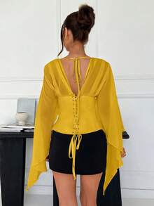 Women Blouses & Shirts - 黃色 - 查看 2