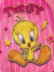 LOONEY TUNES X SHEIN 1Pc Cute Cartoon Printed Mesh Pet Vest, Sports Vest, Universal For Cats And Dogs, Sizes From XXS To XXXXXL, From Extra Small To Extra Large, Tweety. - Pink - View 2