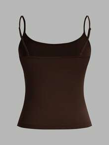 SHEIN EZwear 女款性感緊身短版吊帶背心上衣，適合夏季 - 彩色 - 查看 8