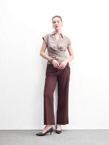 CUCCOO BIZCHIC Zapatos de tacón alto versátiles de punta fina para mujer para uso diario y para Navidad y primavera - Café marrón. - Ver 6