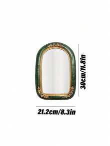 Cirelle 1Pc S/M Wall Hanging Mirror, European Style Resin Mirror, INS Style Mirror, Resin Ornament, Wedding Ceremony Wedding Photo Mirror, Wall Decoration - multicolor - View 10