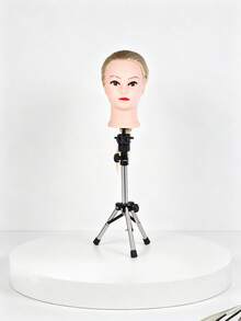 Mini Tripod Mannequin Head Stand, Adjustable Wig Tripod Stand (36.83-55.37 Cm), Compatible With Mannequin Heads And Training Heads - Silver - View 7