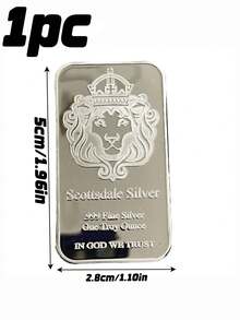 Silver Scottsdale, Foreign Trade Commemorative Coin, Square Commemorative Block, Silver-Plated Coin - Silver - View 9