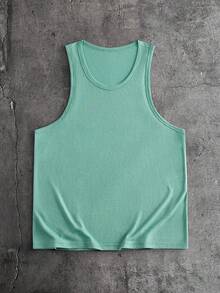 AXEPEAK Men's Casual Versatile Solid Color Tank Top - Multicolor - View 11