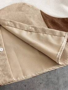 AXEPEAK Kemeja Pria Lengan Pendek Kancing Tunggal Serbaguna dengan Bordir dan Warna Kontras untuk Aktivitas Sehari-hari - MultiWarna - View 7