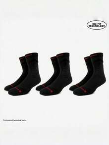 3 pares de calcetines de baloncesto de colores mixtos, calcetines con fondo de toalla para hombres, calcetines de compresión para fútbol, running y actividades al aire libre - Multicolor - Ver 12