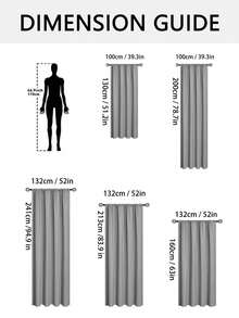 1 Piece Solid Color Full Blackout Curtain With Heat Insulation And Coated Insulated Lining, Rod Pocket Top Design, Suitable For Living Room, Bedroom, Kitchen, Bathroom And Home & Room Decoration - Multicolor - View 9