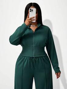 Slaydiva 秋冬新品/女士秋装/万圣节/女士秋冬服装 秋冬新品，女士秋冬服装，万圣节，大码女士家居服套装，女士秋装 - 綠色 - 查看 8