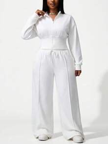 Slaydiva 秋冬新品/女士秋装/万圣节/女士秋冬服装 秋冬新品，女士秋冬服装，万圣节，大码女士家居服套装，女士秋装 - 白色 - 查看 7