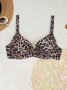 SHEIN Swim 2026 春夏女款泳衣多色隨機印花肩帶托高性感比基尼上衣 - 彩色 - 查看 2