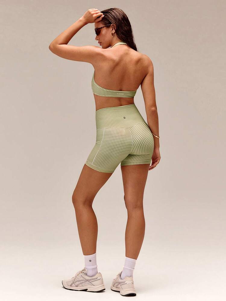 4.3" FeatherFit™ Anti-Slip Pocket Bike Shorts Non Front Seam Low Impact Cycling Running Gym Workout Summer